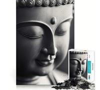 Jigsaw for Teenagers 1000 Pieces Buddha Statue Close-up - Zen Wall Art Tight Cut Fun Problem Solve Fun Relax Fun Time Christmas Art Display (38x26cm)
