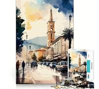Jigsaw for Teenagers 1000 Pieces Bulgaria Capital Painting Tight Cut Fun Problem Solve Fun Relax Fun Time Christmas Art Display (50x75cm)