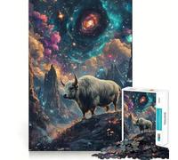 Jigsaw for Teenagers 1000 Pieces Byson And Nature Cosmic Neon Tight Cut Fun Problem Solve Fun Relax Fun Time Christmas Art Display (38x52cm)