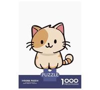Jigsaw for Teenagers 1000 Pieces Calico Cat Cute Adult Jigsaw Puzzle Relaxing Games Difficult Challenge Christmas Birthday Gifts 70x50cm/1000pcs