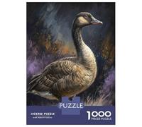 Jigsaw for Teenagers 1000 Pieces Canada Goose Portrait Adult Jigsaw Puzzle Relaxing Games Precision Cutting Fun at Home Activities, 38x26cm/1000pcs
