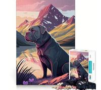 Jigsaw for Teenagers 1000 Pieces Cane Corso Italiano Nature Flawless Edge Fun Mind Game Gift Cozy Fun Time Christmas Wall Art (50x75cm)