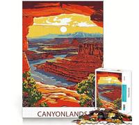 Jigsaw for Teenagers 1000 Pieces Canyonlands National Park Tight Cut Fun Problem Solve Fun Relax Fun Time Christmas Art Display (38x52cm)