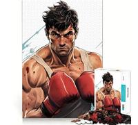 Jigsaw for Teenagers 1000 Pieces Cartoon Strong Boxer Flawless Edge Fun Mind Game Gift Cozy Fun Time Christmas Wall Art (38x52cm)
