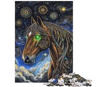 Jigsaw for Teenagers 1000 Pieces Celestial Horse Mystique Hands-on Game Pattern Assembly Educational Toy Artists Collection, Fine Art Size 75x50cm