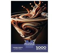 Jigsaw for Teenagers 1000 Pieces Chocolate Martini Swirls Jigsaw Puzzle DIY Toys Staycation Kill Time Unique Birthday And Xmas Gifts 38x26cm/1000pcs