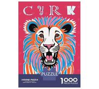 Jigsaw for Teenagers 1000 Pieces Circus Pink Lion Jigsaw for Adults Relaxing Games Birthday Present Christmas Birthday Gifts 70x50cm/1000pcs