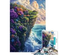 Jigsaw for Teenagers 1000 Pieces Cliffside Paradise Help The Brain Exercise Home Decoration Impossible Game for Age 14+ Game (50x75cm)