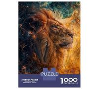 Jigsaw for Teenagers 1000 Pieces Cosmic Abstract Lion Puzzles for Adults Toy Wall Decor Analysis And Logic Christmas Birthday Gifts 70x50cm/1000pcs