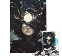 Jigsaw for Teenagers 1000 Pieces Cosmic Third Eye, Mystical Woman Help The Brain Exercise Home Decoration Impossible Game for Age 14+ Game (38x26cm)