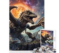 Jigsaw for Teenagers 1000 Pieces Cretaceous Alien Cosmos Family Game Tough Challenge Toy Wall Decor Artists Collection, Fine Art (38X26CM)