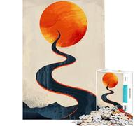 Jigsaw for Teenagers 1000 Pieces Curvy Pathway Challenging To Complete A Work of Art Educational Toy Suitable for People Aged 14 And Above (50x75cm)