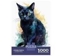 Jigsaw for Teenagers 1000 Pieces Cute Bombay Cat Painting Jigsaw for Adults Hands-on Game Precision Cutting Fun Activities at Home 52x38cm/1000pcs