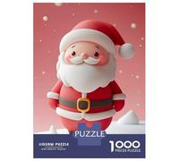 Jigsaw for Teenagers 1000 Pieces Cute Santa Claus Puzzles for Adults Toy Wall Decor Analysis And Logic Christmas Birthday Gifts 52x38cm/1000pcs