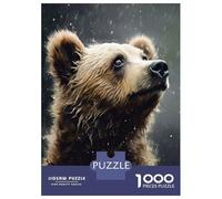 Jigsaw for Teenagers 1000 Pieces Cute Wet Bear Puzzles for Adults Toy Wall Decor Analysis And Logic Christmas Birthday Gifts 52x38cm/1000pcs