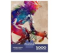 Jigsaw for Teenagers 1000 Pieces Cycling Sport Art 3 Puzzles for Adults Toy Wall Decor Analysis And Logic Christmas Birthday Gifts 52x38cm/1000pcs