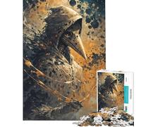 Jigsaw for Teenagers 1000 Pieces Dark Hooded Plague Doctor Challenging To Complete A Work of Art Educational Toy Suitable for People Aged 14 And Above (38x26cm)