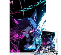 Jigsaw for Teenagers 1000 Pieces Demon Anime Girl Jigsaw for Teenagers Pattern Assembly Every Piece Is Unique - Unique Birthday And Gifts (50x75cm)