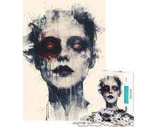 Jigsaw for Teenagers 1000 Pieces Disturbed Portrait for Birthday, Chrismas Difficult Hard Hands-on Game for And from 14 Years And over (38x52cm)