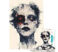 Jigsaw for Teenagers 1000 Pieces Disturbed Portrait for Birthday, Chrismas Difficult Hard Hands-on Game for And from 14 Years And over (38x26cm)