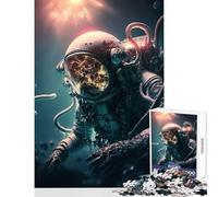 Jigsaw for Teenagers 1000 Pieces Diving Into The Unknown Puzzles for Teenagers Precision Cutting Difficult And Challenge Brainteaser Family Games (38x26cm)