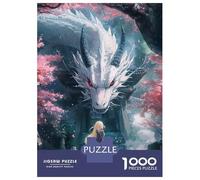Jigsaw for Teenagers 1000 Pieces Dragon's Gaze -3 Adult Jigsaw Puzzle Relaxing Games Improve Memory Challenging Game Gifts 52x38cm/1000pcs