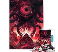 Jigsaw for Teenagers 1000 Pieces Eldritch Pyramid Puzzles for Adults Relaxing Games Pattern Assembly Fun Activities at Home (Size 38x52cm)