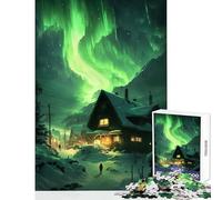 Jigsaw for Teenagers 1000 Pieces Emerald Sky Puzzles for Teenagers Precision Cutting Difficult And Challenge Brainteaser Family Games (50x75cm)