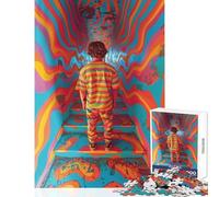 Jigsaw for Teenagers 1000 Pieces Endless Stairs Jigsaw Puzzles 1000 Brain Teaser Game Secret Santa Gifts Family Activities (38x52cm)