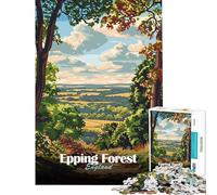 Jigsaw for Teenagers 1000 Pieces Epping Forest Landscape Puzzles for Adults Brain Teaser Game Precision Cutting Fun Activities at Home (Size 50x75cm)