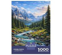 Jigsaw for Teenagers 1000 Pieces Eternal Light of Banff Jigsaw for Adults Hands-on Game Precision Cutting Fun Activities at Home 70x50cm/1000pcs