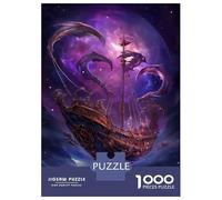 Jigsaw for Teenagers 1000 Pieces Fantasy Pirate Ship Space Adult Jigsaw Puzzle Toy Wall Decor Improve Memory Christmas Birthday Gifts 70x50cm/1000pcs