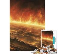 Jigsaw for Teenagers 1000 Pieces Fiery Planet for Birthday, Chrismas Difficult Hard Hands-on Game for And from 14 Years And over (38x52cm)