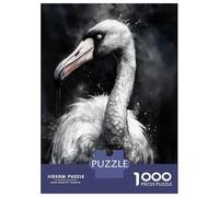 Jigsaw for Teenagers 1000 Pieces Flamingo Charm Watercolor Adult Jigsaw Puzzle Toy Wall Decor Improve Memory Christmas Birthday Gifts 52x38cm/1000pcs