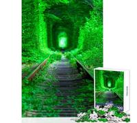 Jigsaw for Teenagers 1000 Pieces Forest Tunnel of Love Impossible Game Staycation Kill Time Educational Toy Difficult And Challenge (38X26CM)