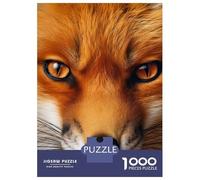 Jigsaw for Teenagers 1000 Pieces Fox Close Up Photography Puzzles for Adults Toy Wall Decor Analysis And Logic Christmas Birthday Gifts 38x26cm/1000pcs