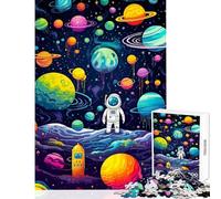 Jigsaw for Teenagers 1000 Pieces Galactic Explorers Boys Jigsaw Puzzle 1000 Brain Teaser Game Gifts For Birthdays Wall Decoration (38x26cm)