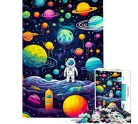 Jigsaw for Teenagers 1000 Pieces Galactic Explorers Boys Puzzles for Adults Relaxing Games Pattern Assembly Fun Activities at Home (Size 38x26cm)
