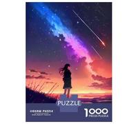 Jigsaw for Teenagers 1000 Pieces Galaxy Anime Sunset Hill Puzzles for Adults Toy Wall Decor Analysis And Logic Christmas Birthday Gifts 52x38cm/1000pcs
