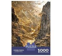Jigsaw for Teenagers 1000 Pieces Gold Coast Mountain Landscape Jigsaw for Adults Hands-on Game Precision Cutting Fun Activities at Home 52x38cm/1000pcs