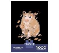 Jigsaw for Teenagers 1000 Pieces Golden Hamster Portrait Jigsaw for Adults Hands-on Game Precision Cutting Fun Activities at Home 52x38cm/1000pcs