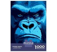 Jigsaw for Teenagers 1000 Pieces Gorilla Look Pixel Art Adult Jigsaw Puzzle Relaxing Games Difficult Challenge Christmas Birthday Gifts 70x50cm/1000pcs