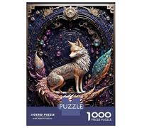 Jigsaw for Teenagers 1000 Pieces Great Tailed Fox Jigsaw for Adults Hands-on Game Precision Cutting Fun Activities at Home 52x38cm/1000pcs