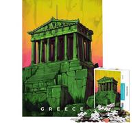 Jigsaw for Teenagers 1000 Pieces Greece Propaganda Art Help The Brain Exercise Home Decoration Impossible Game for Age 14+ Game (50x75cm)