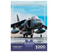 Jigsaw for Teenagers 1000 Pieces Harrier II AV-8B Adult Jigsaw Puzzle Relaxing Games Difficult Challenge Christmas Birthday Gifts 38x26cm/1000pcs