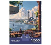Jigsaw for Teenagers 1000 Pieces Istanbul Travel Adult Jigsaw Puzzle Relaxing Games Precision Cutting Fun at Home Activities, 70x50cm/1000pcs