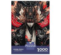 Jigsaw for Teenagers 1000 Pieces Japanese Demon Art Print Puzzle for Adults Relaxing Games Birthday Present Fun at Home Activities, 52x38cm/1000pcs