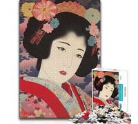 Jigsaw for Teenagers 1000 Pieces Japanese Geisha Maiko Analysis And Logic Educational Games for And 14 Years And over 50x75cm