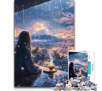 Jigsaw for Teenagers 1000 Pieces Japanese Girl with Tea Analysis And Logic Educational Games for And 14 Years And over 38x26cm