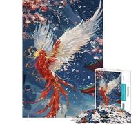 Jigsaw for Teenagers 1000 Pieces Japanese Phoenix Challenging To Complete A Work of Art Educational Toy Suitable for People Aged 14 And Above (50x75cm)
